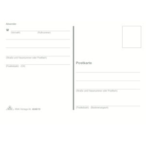 Postkarte - A6, mit Absender, 10 Stück