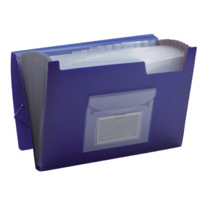 Fächermappe - 13 Taschen, 250 Blatt, PP, blau