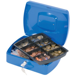 Geldkassette - 255 x 200 x 85 mm, blau