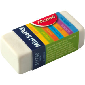 Radierer Mini Softy - Plastik, 18 x 12,5 x 39 mm