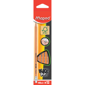 Bleistift BLACK'PEPS - HB, dunkelgrau/orange