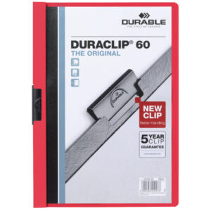 Klemm-Mappe DURACLIP® 60 - A4, rot