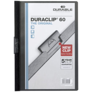 Klemm-Mappe DURACLIP® 60 - A4, schwarz