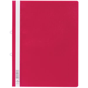 Sichthefter mit Abheftschieber - Hartfolie, 0,16 mm, A4 überbreit, rot