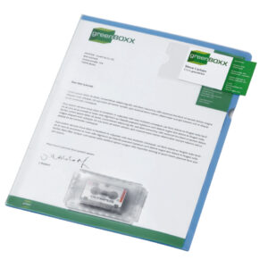 Diktathülle, aus PVC, 0,28 mm, für A4, blau