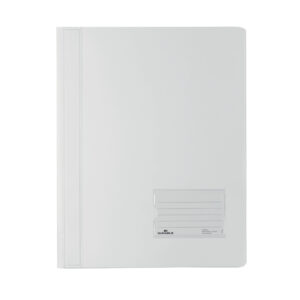 Schnellhefter DURALUX® - A4 überbreit, transluzente Folie, weiß