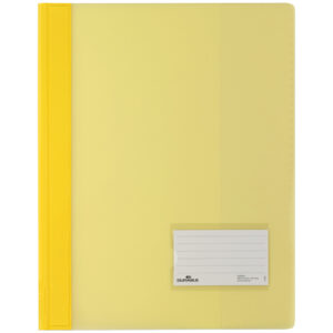 Schnellhefter DURALUX® - A4 überbreit, transluzente Folie, gelb