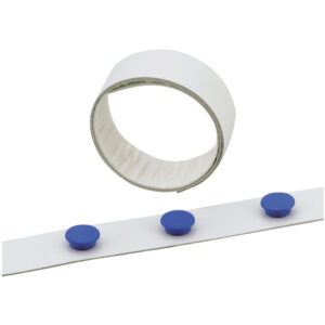 Magnetband - 35 mm x 5 m, selbstklebend, Metall, weiß