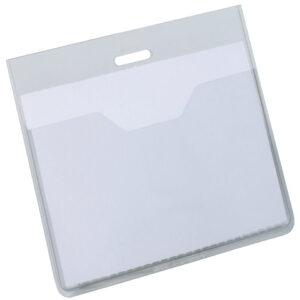 Namensschild mit offener Tasche, 90 x 60 mm, 20 Stück