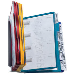 Sichttafelsystem VARIO® WALL 20 - Wandhalter, 20 Sichttafeln A4, hellgrau, 20 Stück, 290 x 314 mm