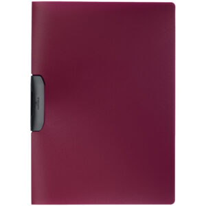 Klemm-Mappe DURASWING® - A4, aubergine/graphit