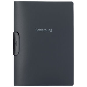 Bewerbungsmappe DURASWING® JOB, Polypropylen, 30 Blatt, anthrazit/grau