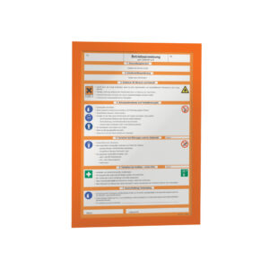 Info-Rahmen DURAFRAME® - A4, 322 x 236 mm, orange, 2er Pack