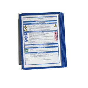 Sichttafelsystem VARIO® WALL 5 - Wandset, 5 Sichttafeln A4, dunkelblau