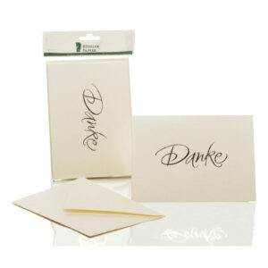 Briefkarte Danke - B6 HD, 5 Karten/5 Umschläge, candle