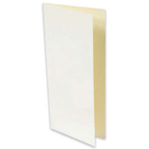 Briefkarte Paperado - DL, 250 g/qm, doppelt, hoch, candle light metallic