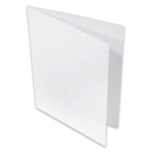 Briefkarte Paperado - A6, 250 g/qm, doppelt, hoch, marble white metallic