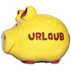 Spardose Schwein "Urlaubs" - Keramik, klein
