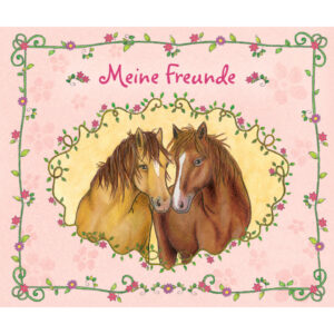 Freundebuch Pferde - 80 illustrierte Seiten, 21 x 17,5 cm
