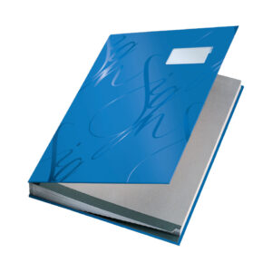 5745 Unterschriftsmappe Design, 18 Fächer, blau