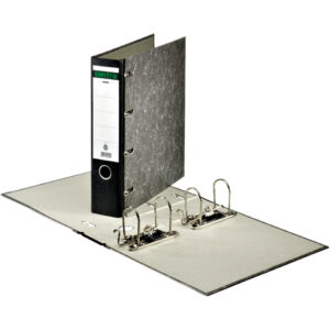 Doppelordner A4, 2 x A5 quer, 75mm, schwarz