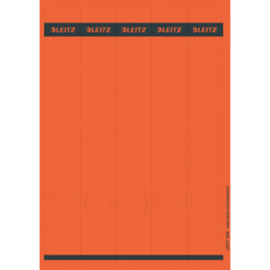 1688 PC-beschriftbare Rückenschilder - Papier, lang/schmal, 125 Stück, rot