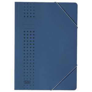 Eckspanner chic A4, für ca. 150 DIN A4-Blätter, mit Eckspannergummi, aus 320 g/m² Karton (RC), dunkelblau