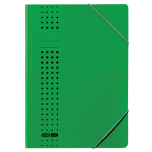 Eckspanner chic A4, für ca. 150 DIN A4-Blätter, mit Eckspannergummi, aus 320 g/m² Karton (RC), grün