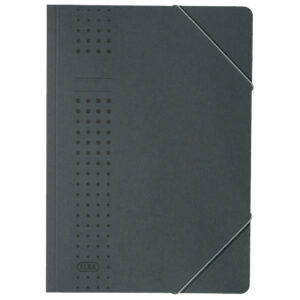 Eckspanner chic A4, für ca. 150 DIN A4-Blätter, mit Eckspannergummi, aus 320 g/m² Karton (RC), anthrazit