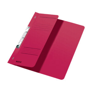 3744 Schlitzhefter, 1/2-Vorderdeckel, A4, kfm. Heftung, Manilakarton 250 g/qm, rot