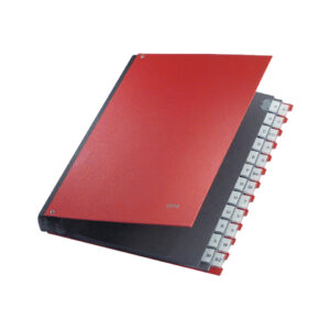 5924 Pultordner A-Z - 24 Fächer, PP, rot