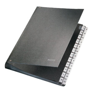 5824 Pultordner A-Z - 24 Fächer, Hartpappe, schwarz