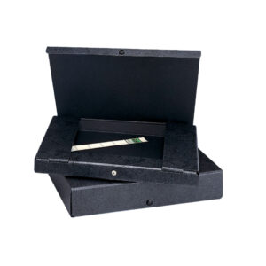 Dokumentenmappe - A4, 20 mm, Hartpappe (RC), schwarz