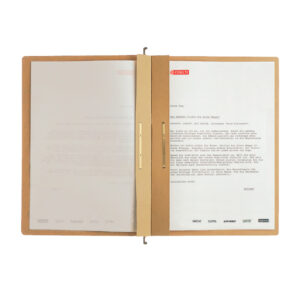 1987 Hängehefter ALPHA® Zweifalz, kfm. und Amtsheftung, Natronkarton, naturbraun