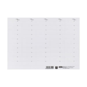vertic® Beschriftungsschild für Registratur, 58 x 18 mm, weiß, 50 Stück