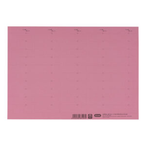 vertic® Beschriftungsschild für Registratur, 58 x 18 mm, rot, 50 Stück