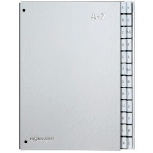 Pultordner Color-Einband - Tabe A - Z, 24 Fächer, silber
