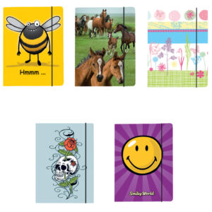 Gummizugmappe - A4, 5 Motive sortiert