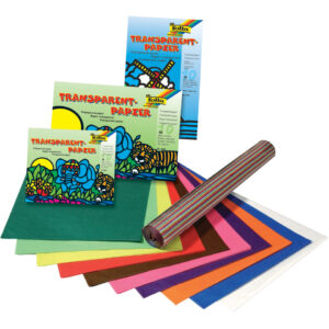 Transparentpapier - Heft, 14 x 20 cm, 42 g/qm, 10 Blatt