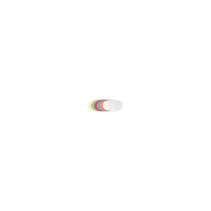 selbstklebende Moderationskarte - Oval, 190 x 110 mm, sortiert, 300 Stück