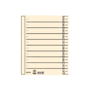 1657 Trennblätter - Lochung hinterklebt, Überbreite, A4, chamois, 100 Stück