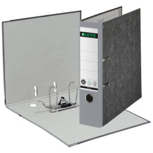 1080 Ordner Pappe A4 Wolkenmarmor, 80 mm, grau