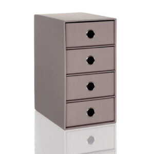 Schubladenbox SOHO - einzel Schublade für A4, taupe
