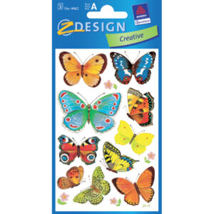 Z-Design 4462, Deko Sticker, Schmetterlinge, 3 Bogen/30 Sticker