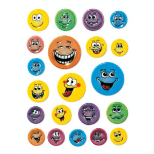 6153 Sticker MAGIC Gesichter, geprägt