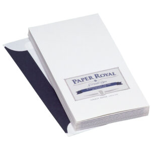 Paper Royal Briefhüllen - DIN lang mit Seidenfutter, 20 Stück, weiß