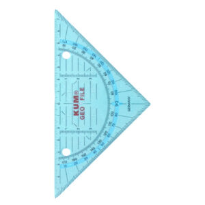 Geometrie-Dreieck - 16 cm, 4fach-Lochung, sortiert