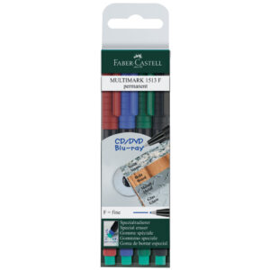 CD-Marker MULTIMARK - permanent, F, 4 Farben Etui
