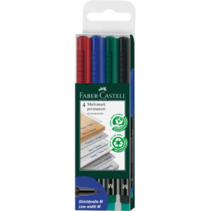 CD-Marker MULTIMARK - permanent, M, 4 Farben Etui