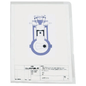 Sichthülle, A4 hoch, Hartfolie, glänzend, 0,15 mm, transparent